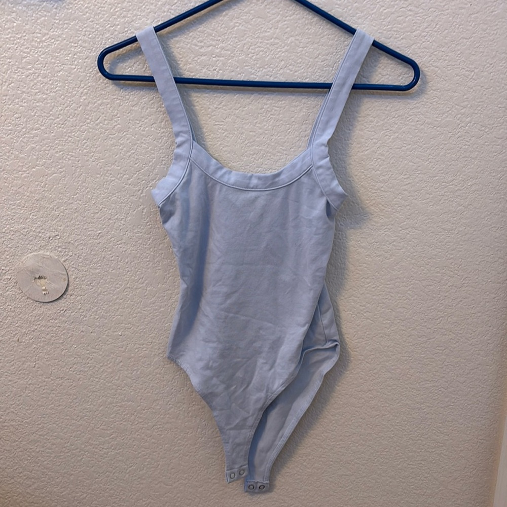 Forever 21 body suit. light blue/lavender or periwinkle.